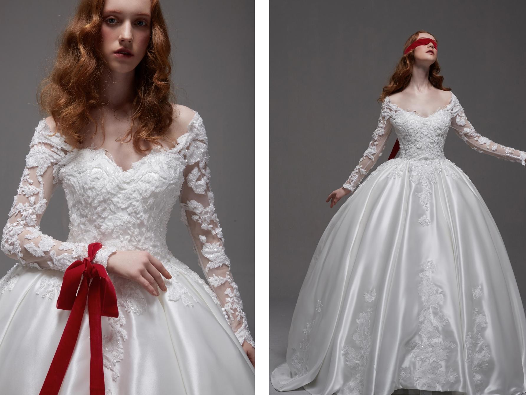 威海香庭花海礼服馆-拖尾仪式纱、秀禾服