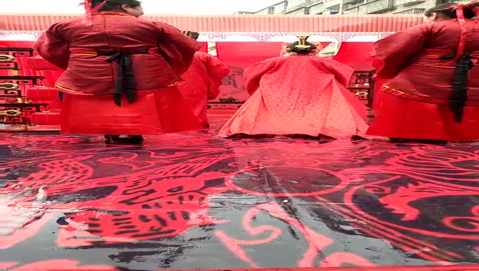 传统汉服 大气汉式婚礼 