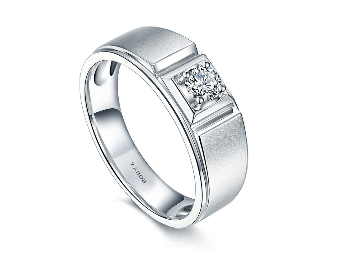 BORAY——铂金钻戒男士款