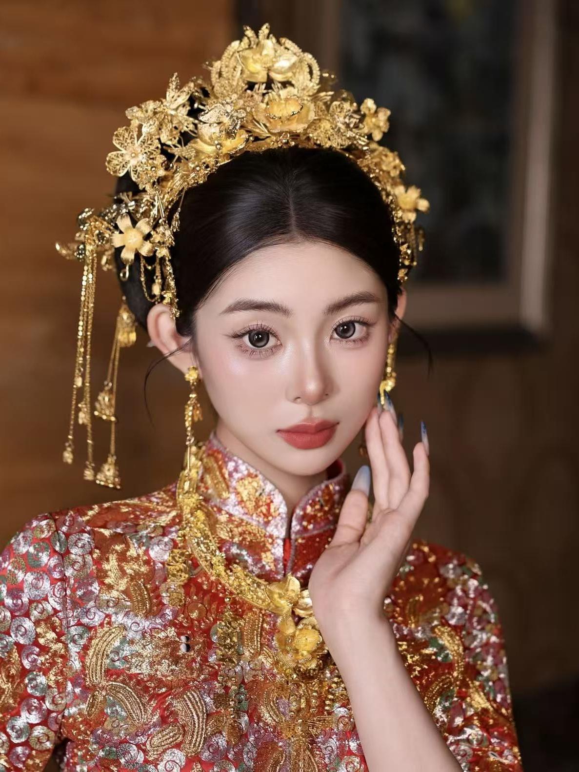 被全家夸爆的中式新娘妆
