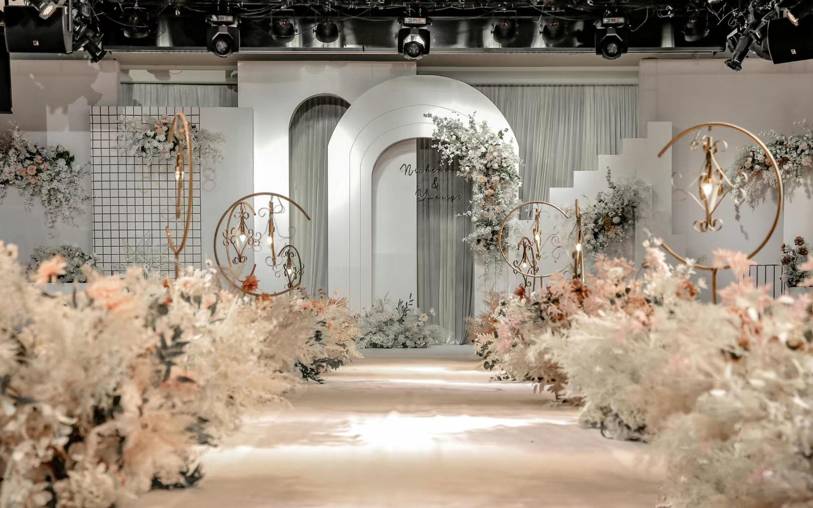 韓式香檳色簡約婚禮策劃