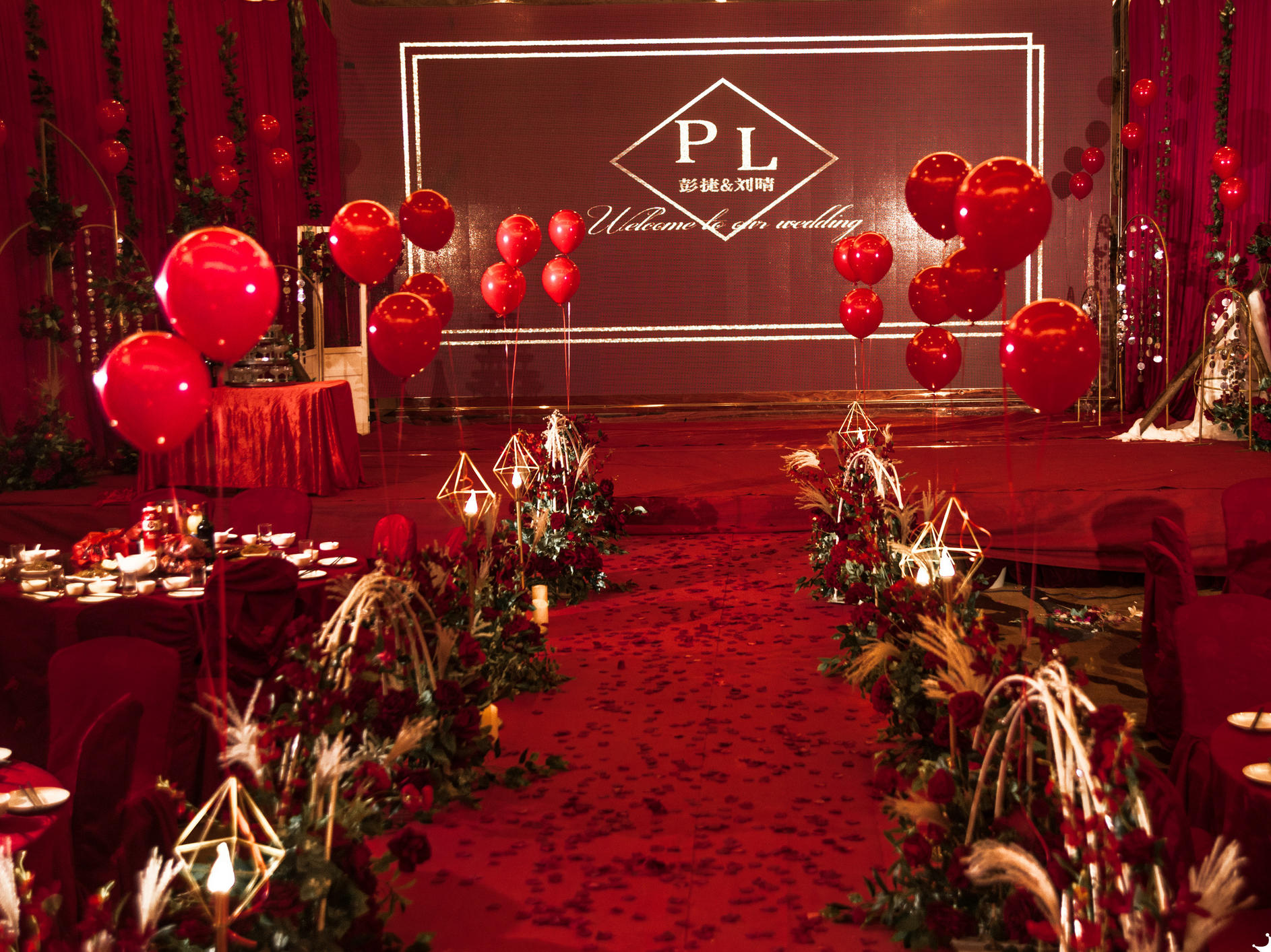 【完美婚庆】勃艮第酒红 祁东一洲