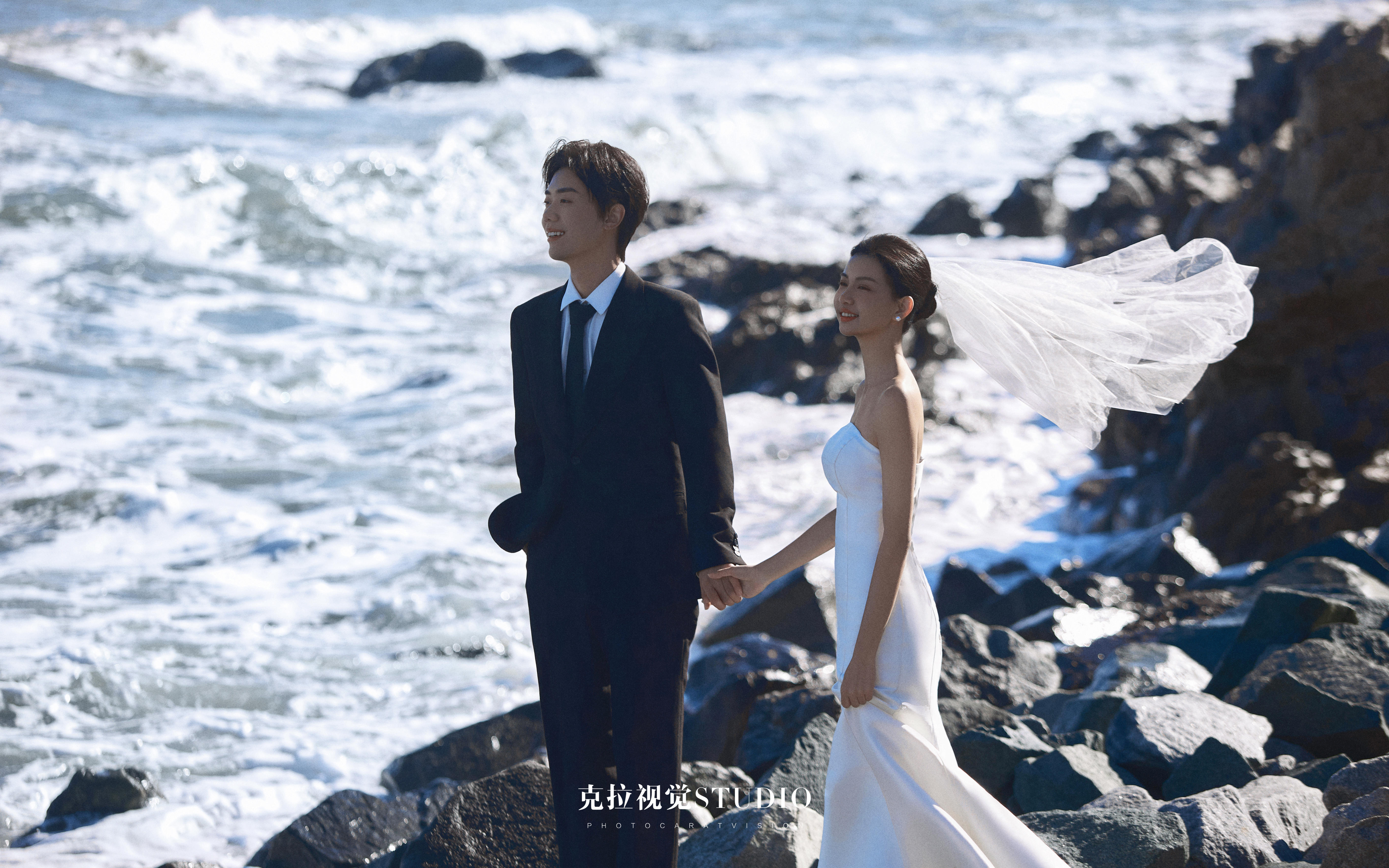小众清冷感🖤礁石海景风格