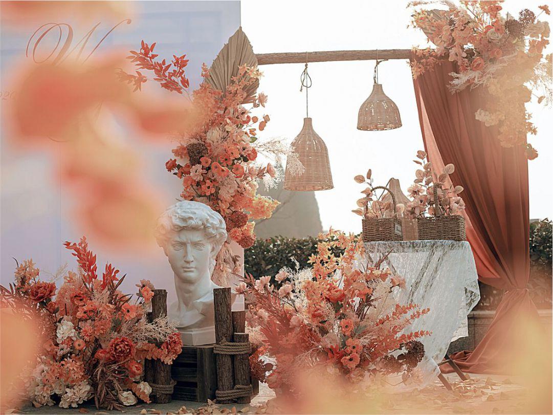 入目皆是秋-新款焦糖色网红婚礼(含四大金刚音响）