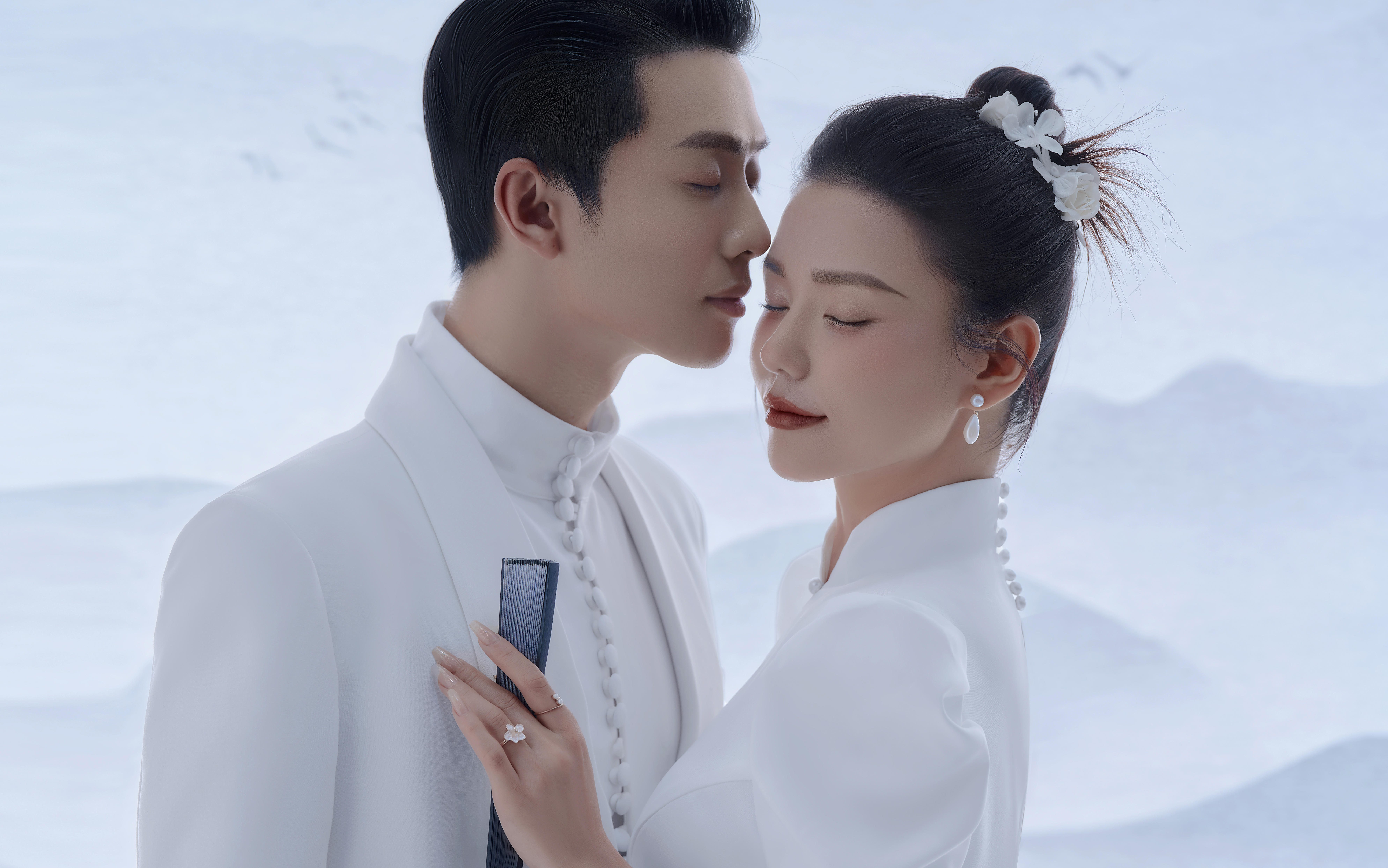 国风工笔画婚纱照美艳动人❗