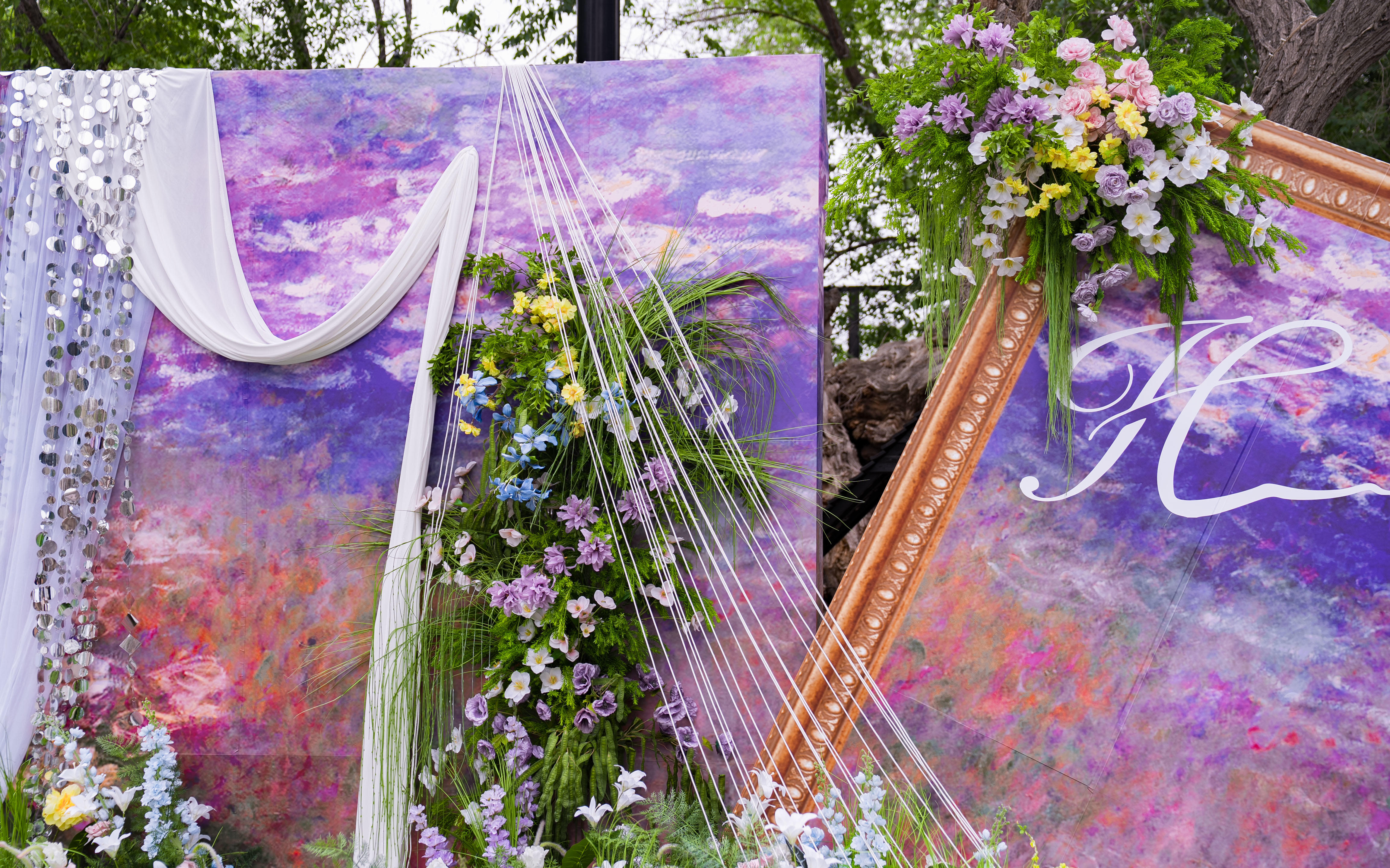 婚礼派·π超梦幻的紫色系莫奈花园