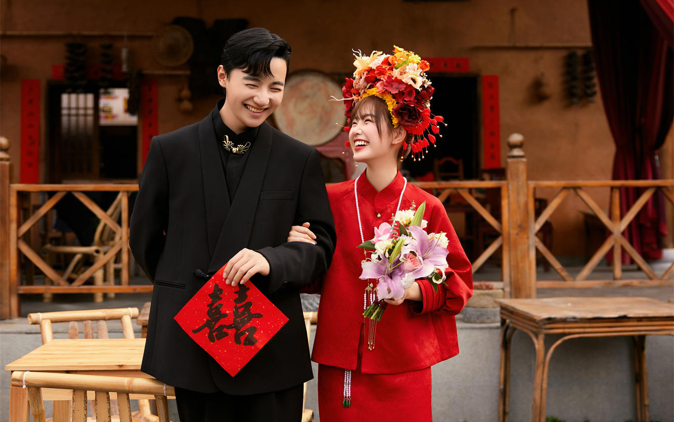 今生簪花系列 中国新娘婚纱照