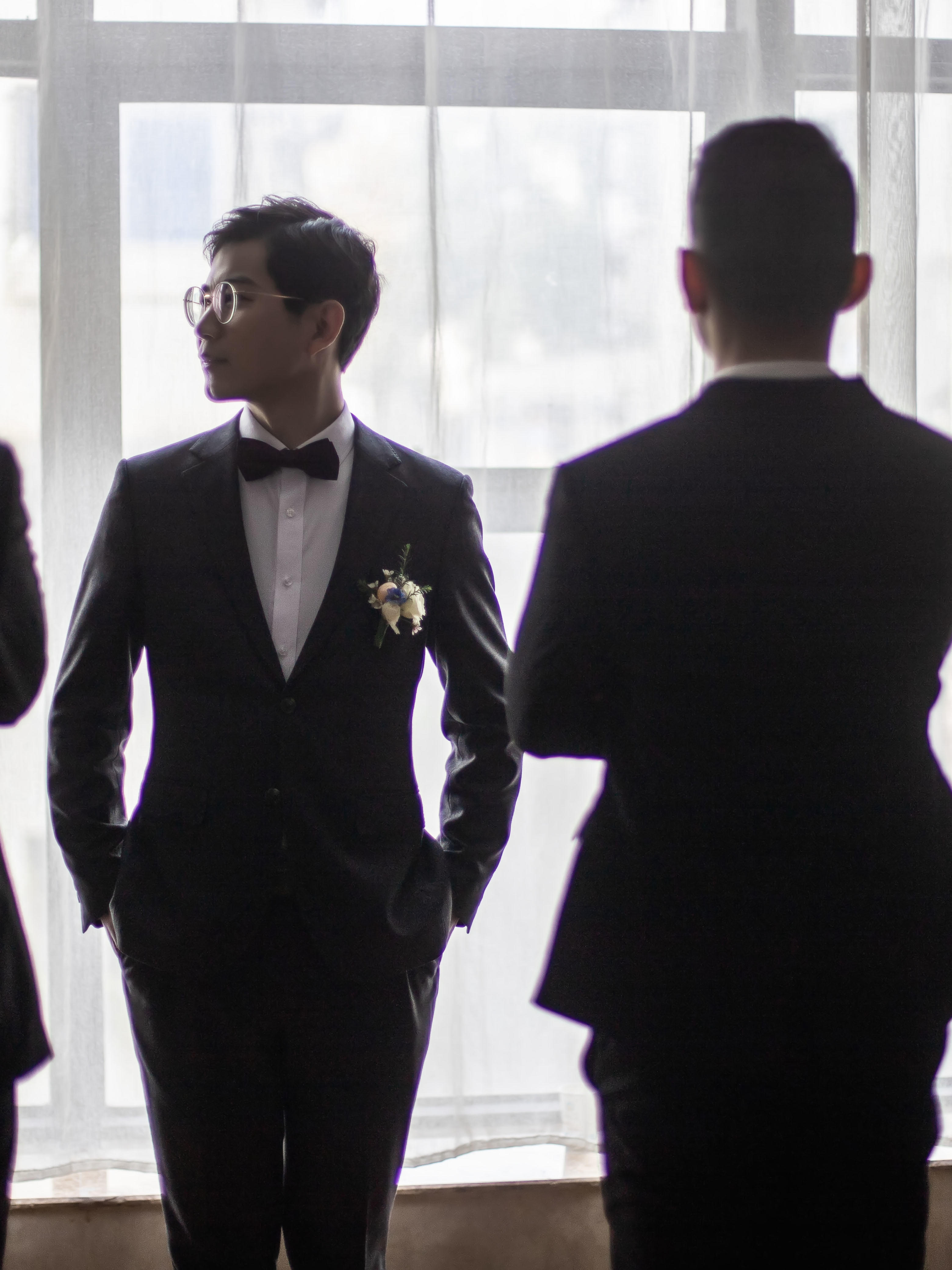 【宜昌莱定制】四件套伴郎服租赁