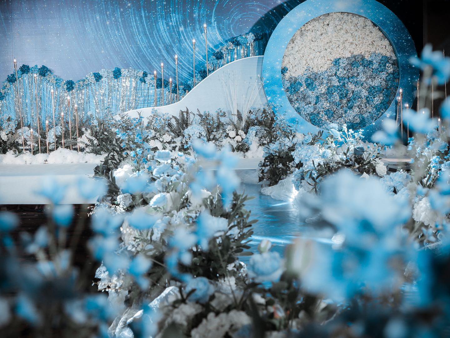 田也婚礼不到三米小厅设计【仰望星空】