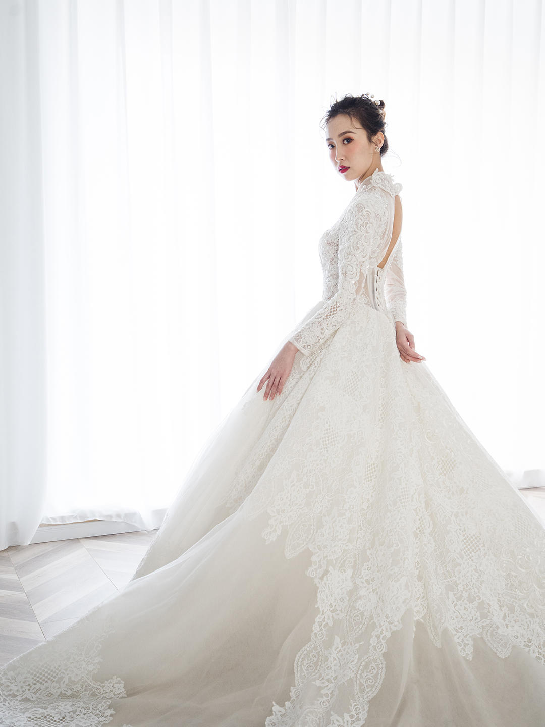 【爆款推荐】长拖尾婚礼主纱/气质仪式纱