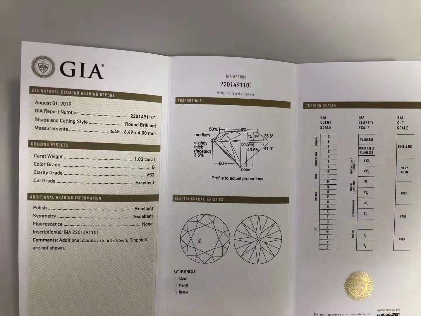 主石1克拉+承诺买贵赔付+GIA证书支持全球复检