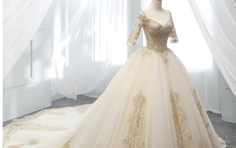 《匠心挚爱 定制美好》奢华拖尾韩版