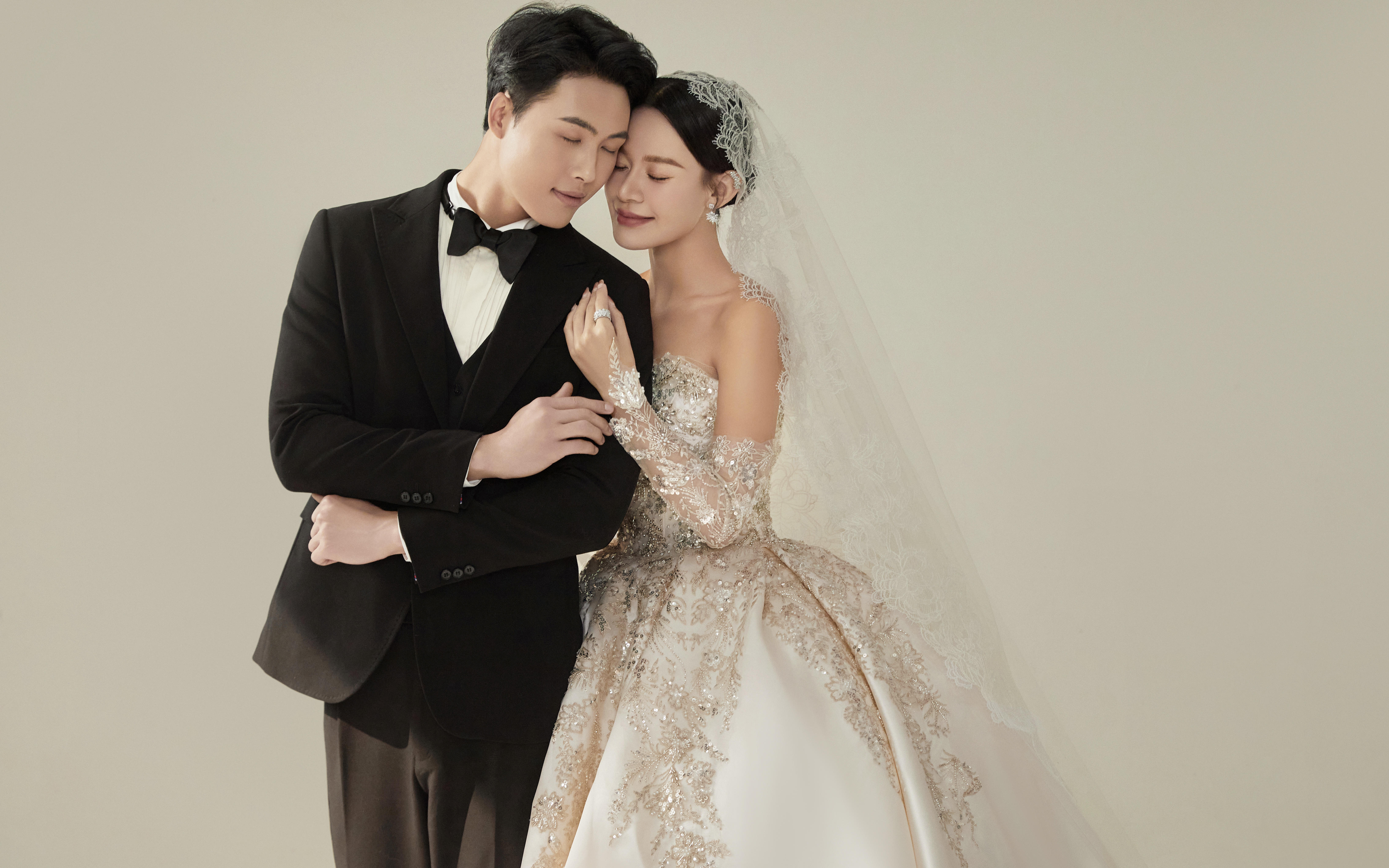 唯美风结婚登记照/最美结婚证件照