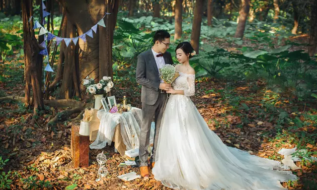 花间森系婚纱系列客片