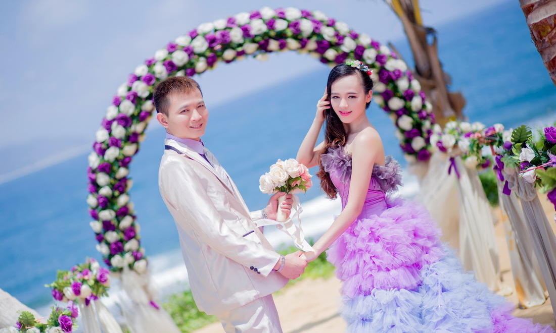 三亚【蓝色影像】婚纱摄影 客照分享之 蒋立勇夫妇