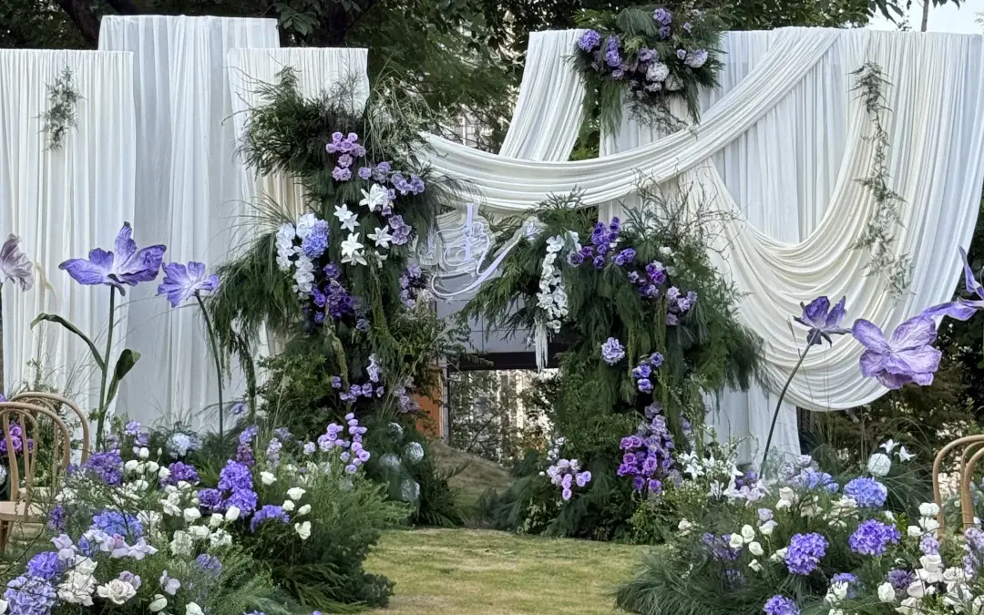 夢幻小清新紫色系戶外