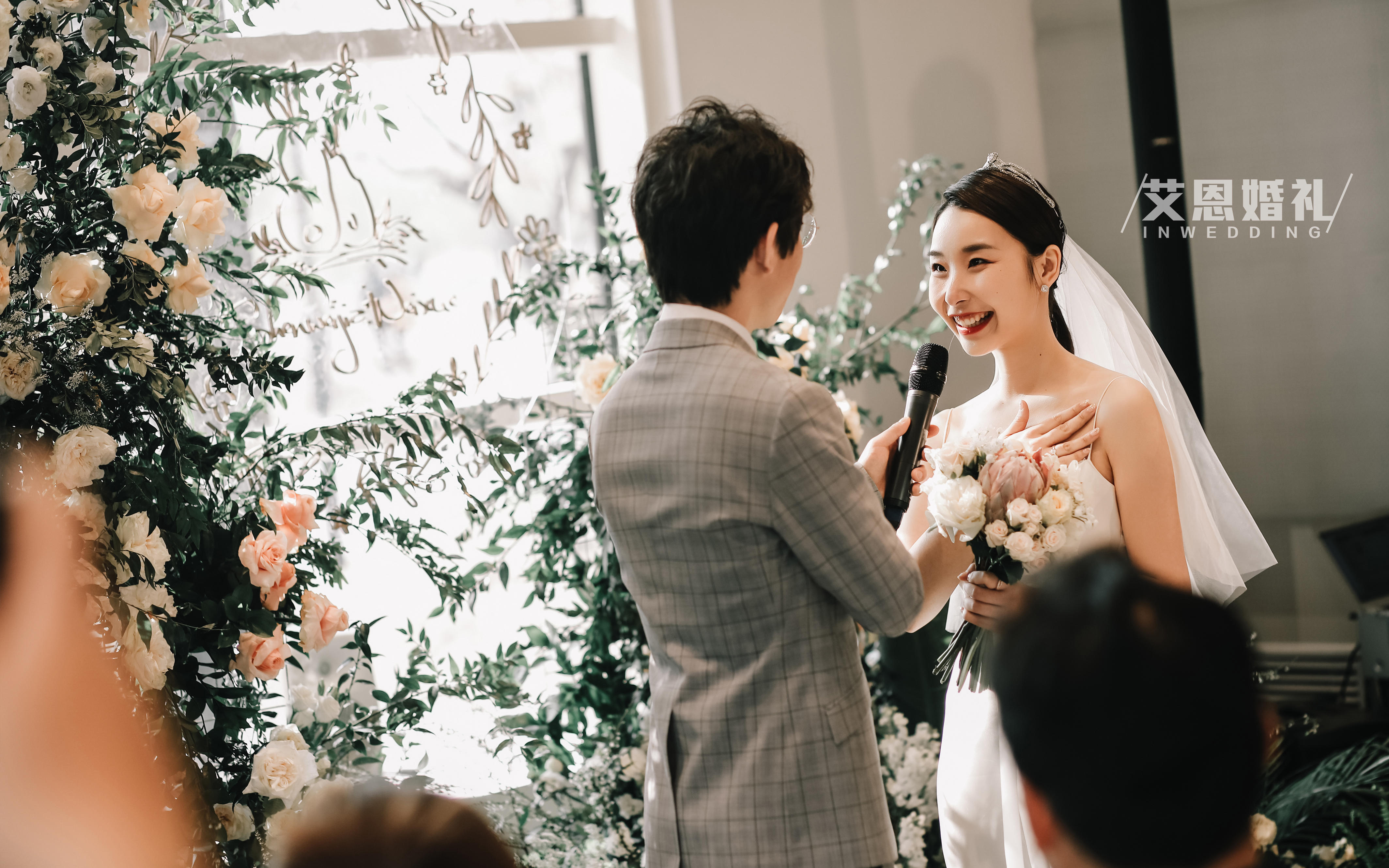 艾恩白绿清新室内仪式堂婚礼