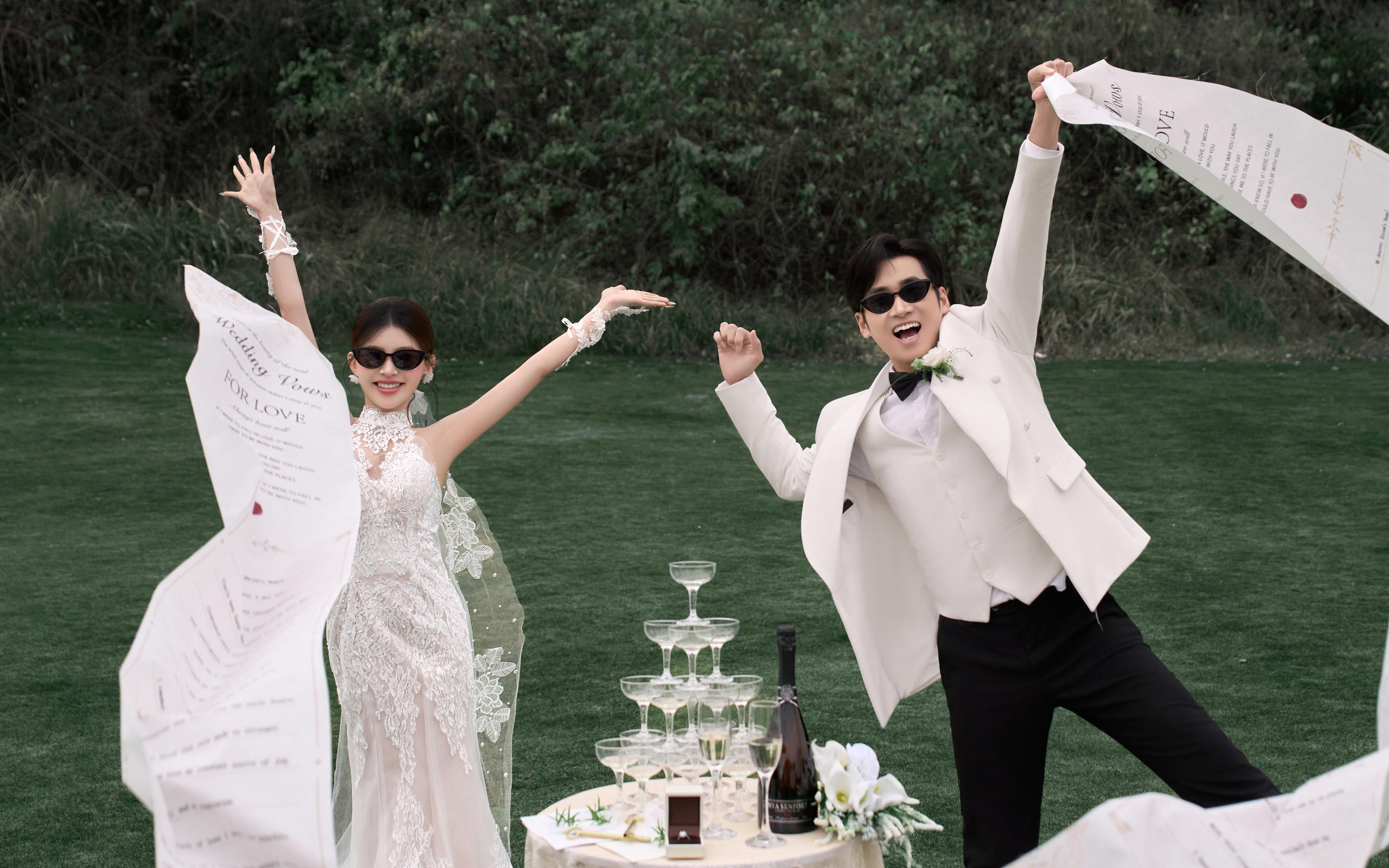 長沙草坪婚紗照｜自由甜酷氛圍感封神 ?0