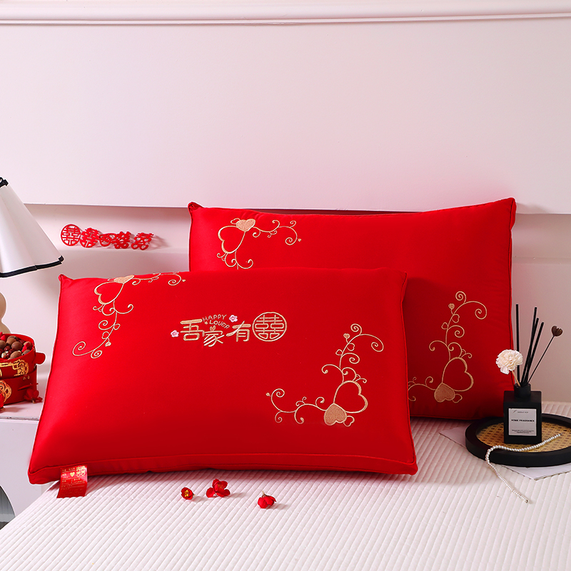 新款大红枕头婚庆枕芯