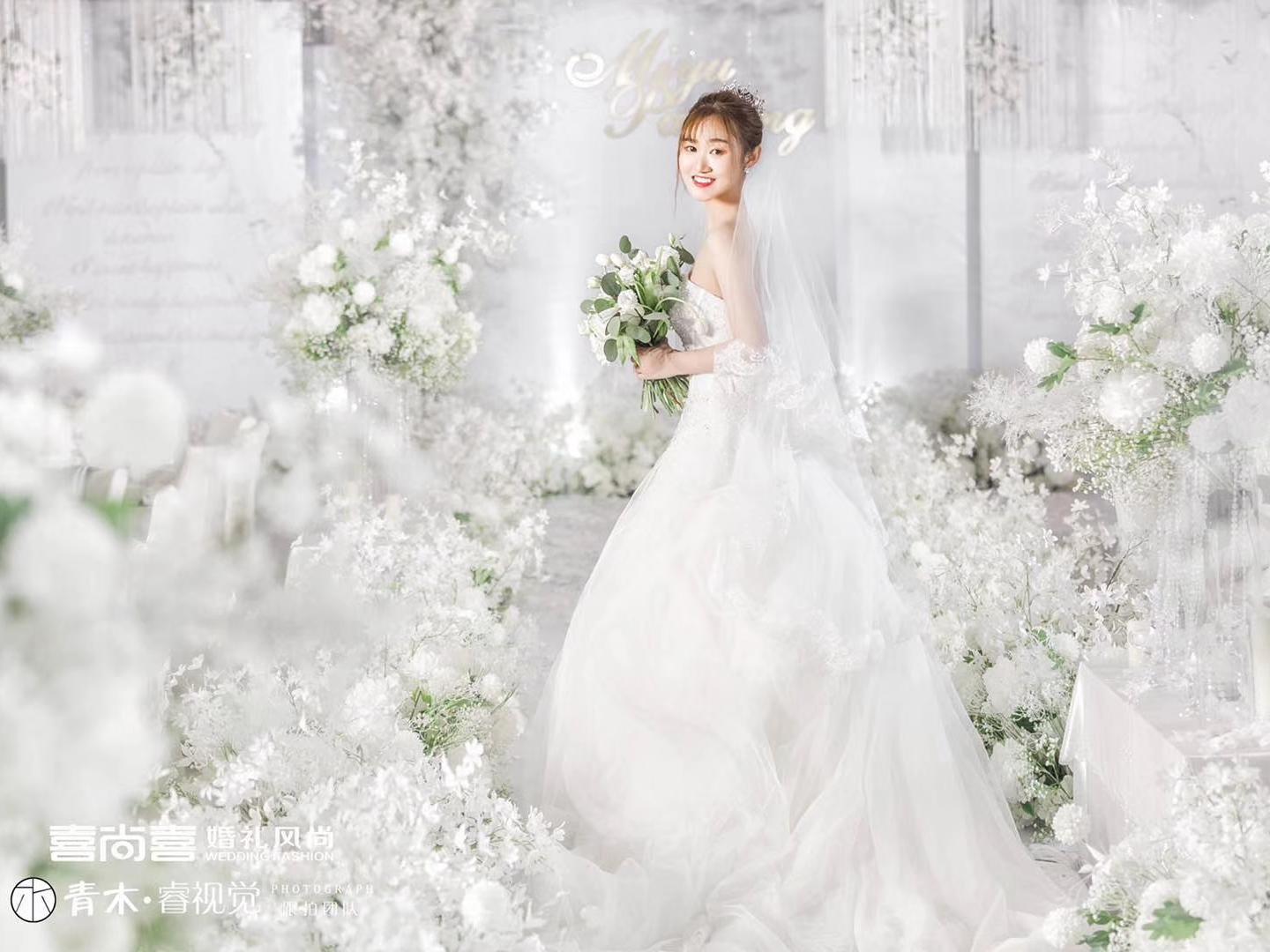 喜尚喜纯白色欧式婚礼~~