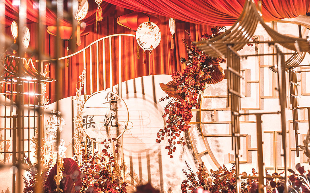 【知否-传统红色中式婚礼】四大金刚