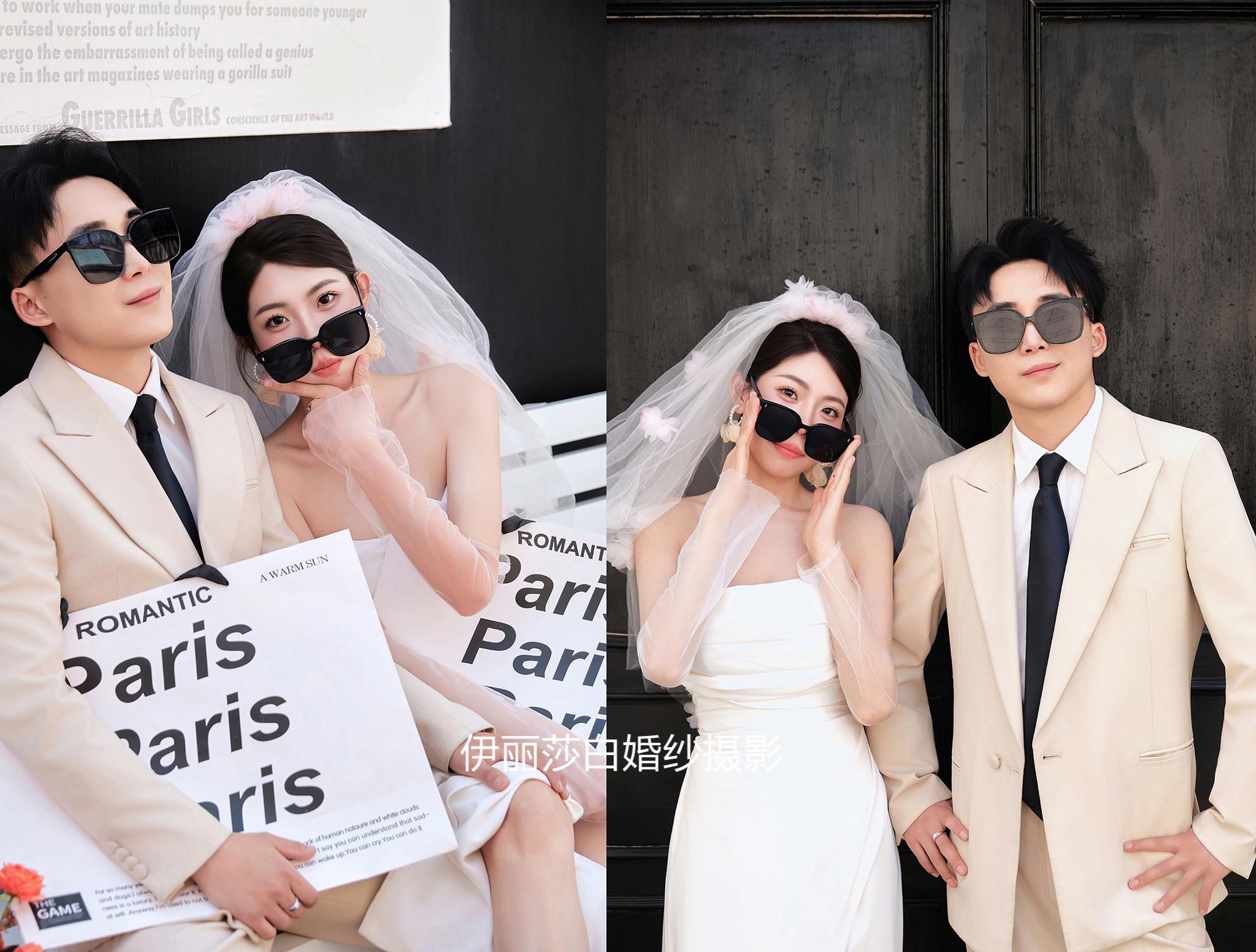 拍婚紗照3888套餐有跟妝+秀和+禮服 