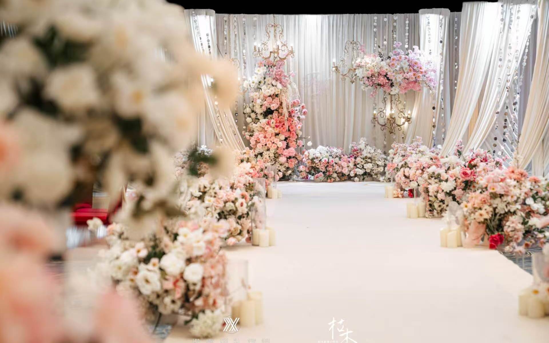 【悦享婚礼】韩系婚礼布置|奶呼呼的香槟色