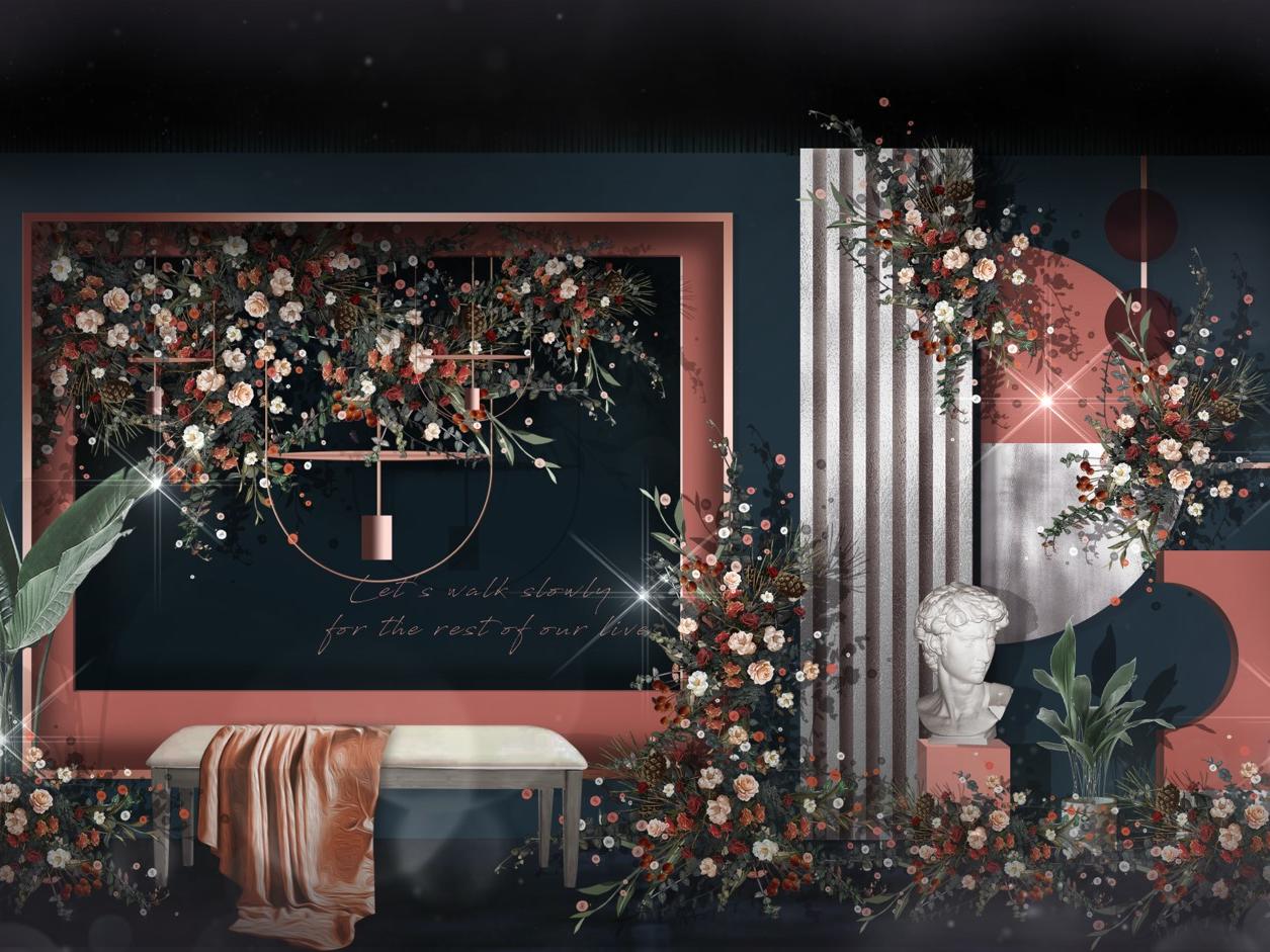 【美慕MEMO婚礼】小众撞色简约婚礼