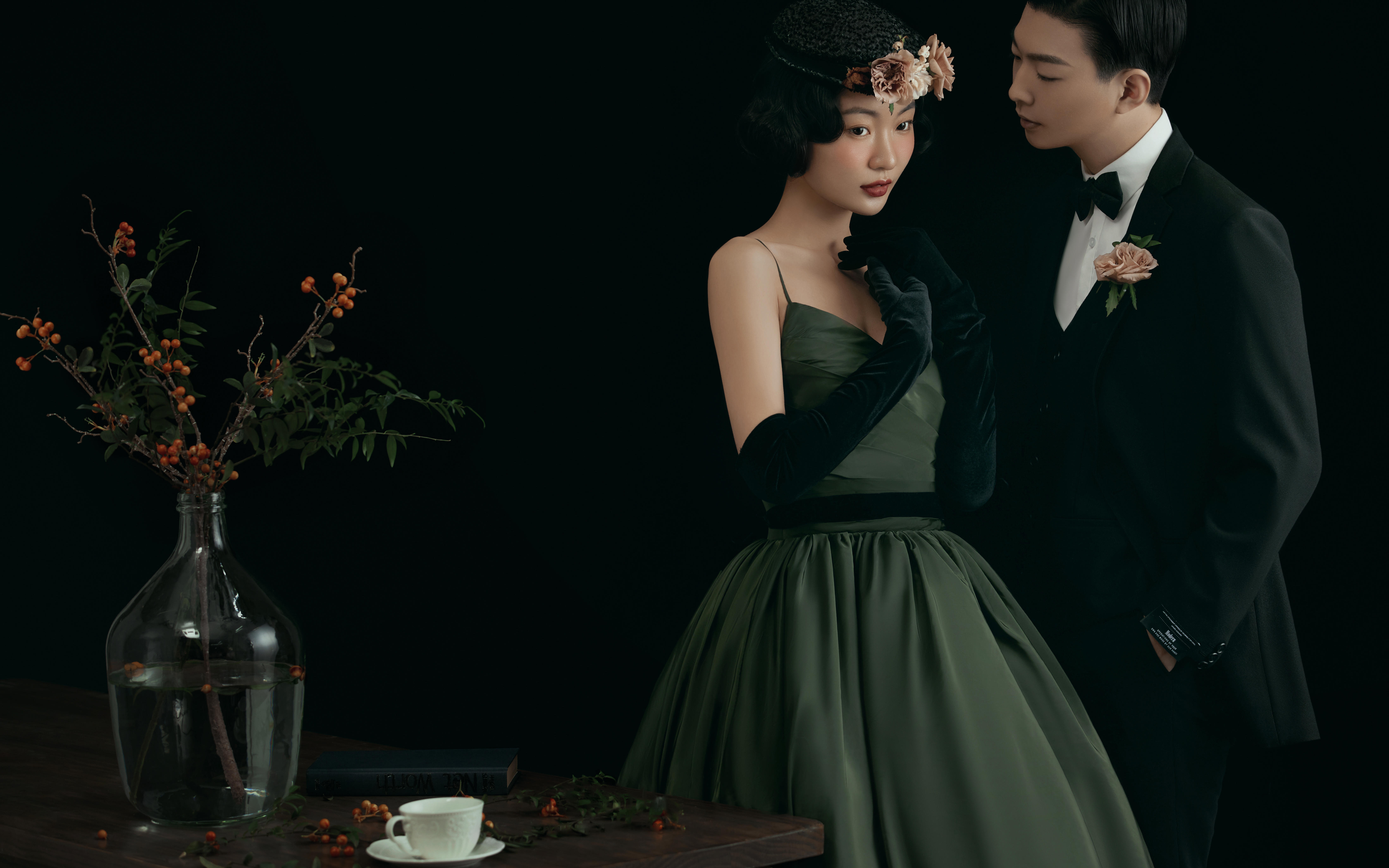 古典而优雅的法式油画婚纱照《华尔兹》