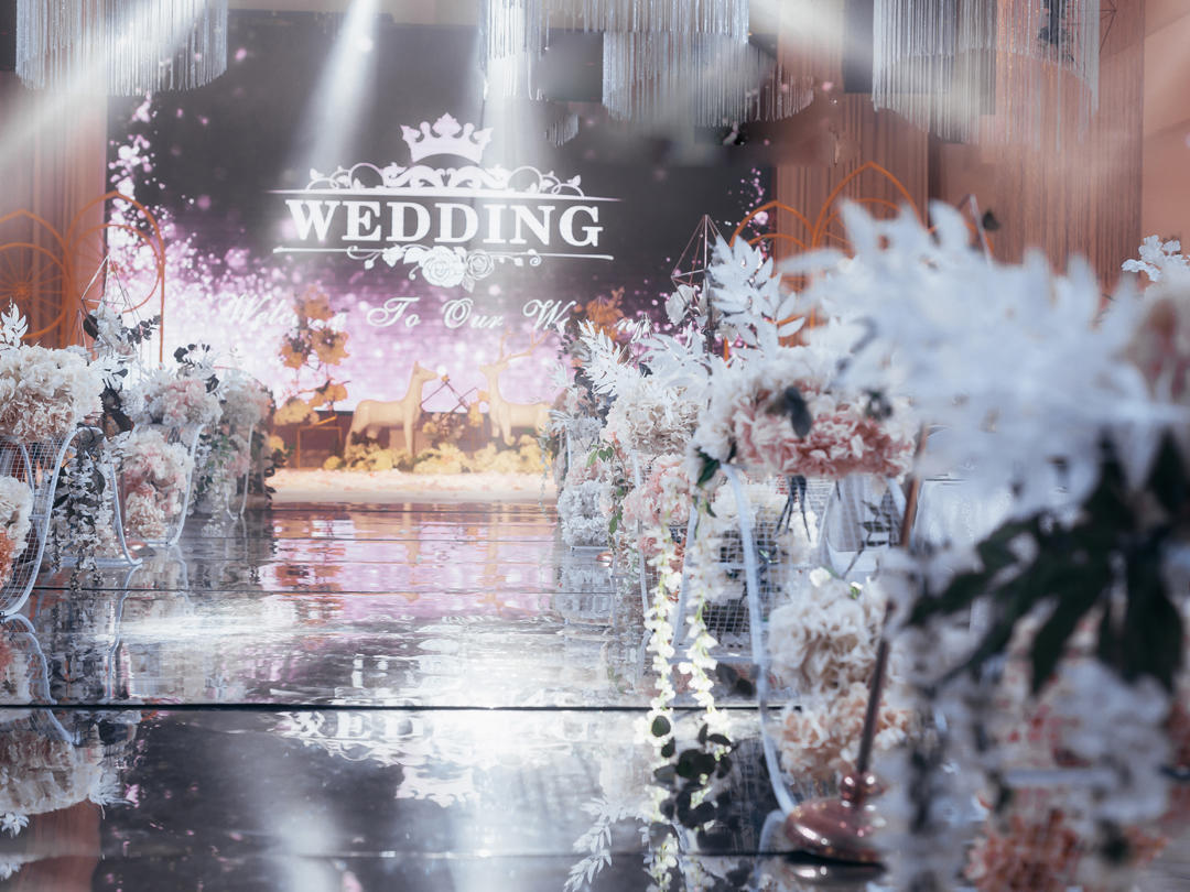 永村传媒科大酒店香槟白会场