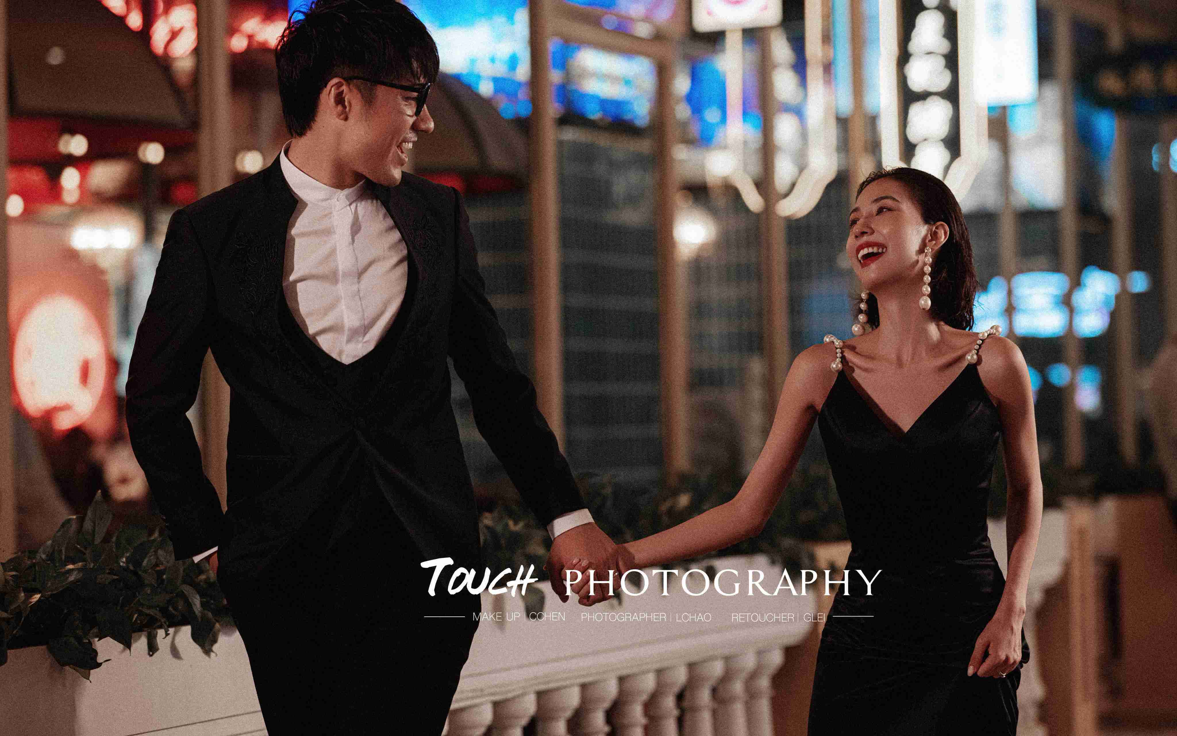 城市街拍夜景/纪实电影感婚纱照