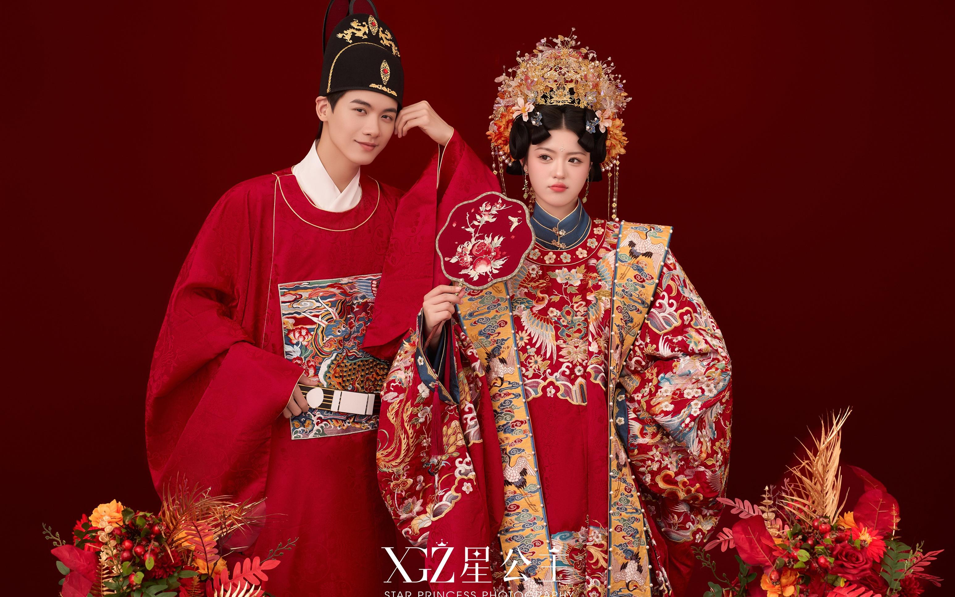 大小姐嫁到❗️甜到心尖上的汉服婚纱照❤️