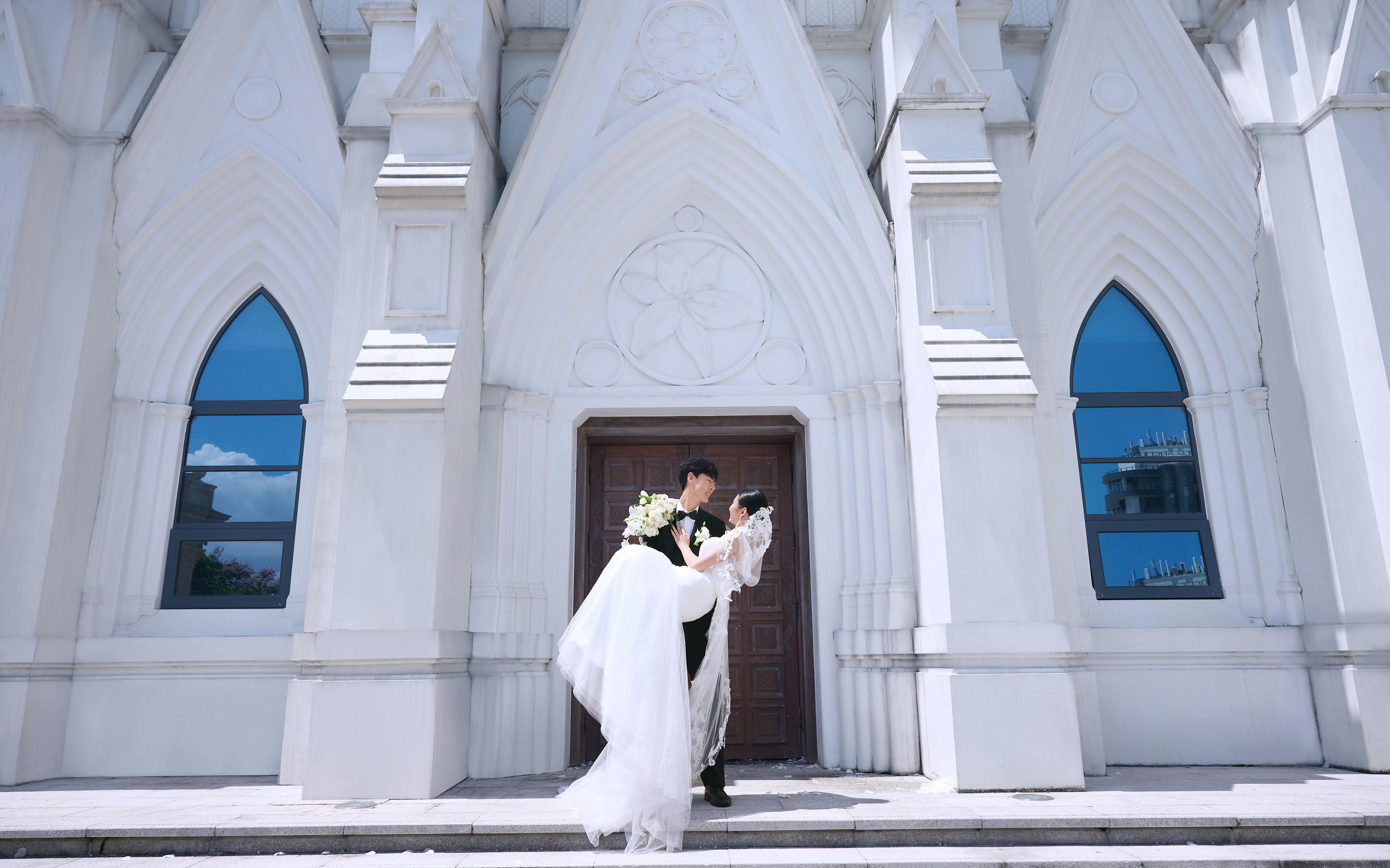 三亞教堂婚紗照｜我們誓言被海風譜成詩