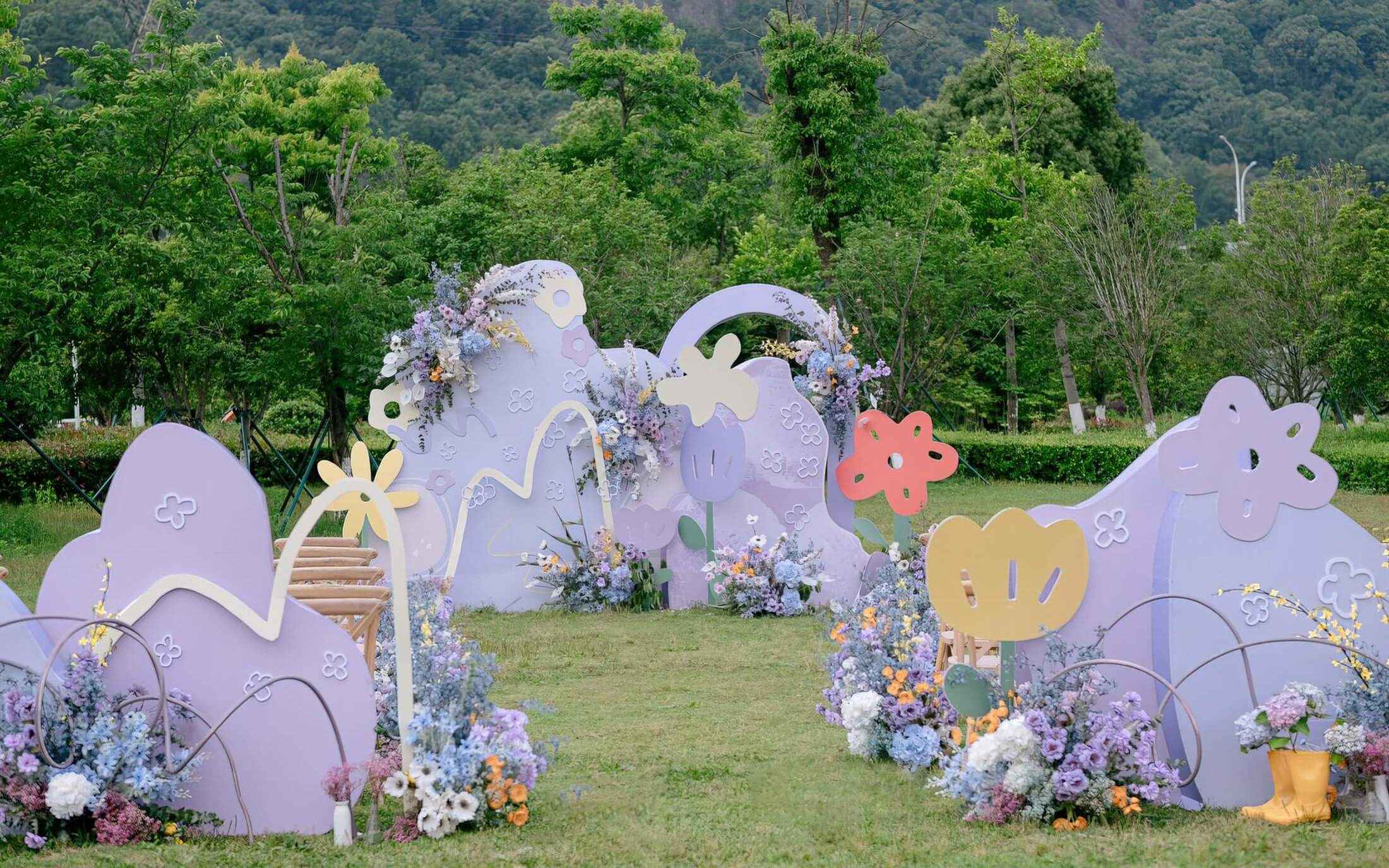 霍山粉色戶(hù)外農(nóng)家小院婚禮
