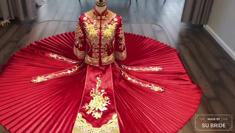 【超值系列】新娘中式嫁衣+新郎中式礼服+伴娘服