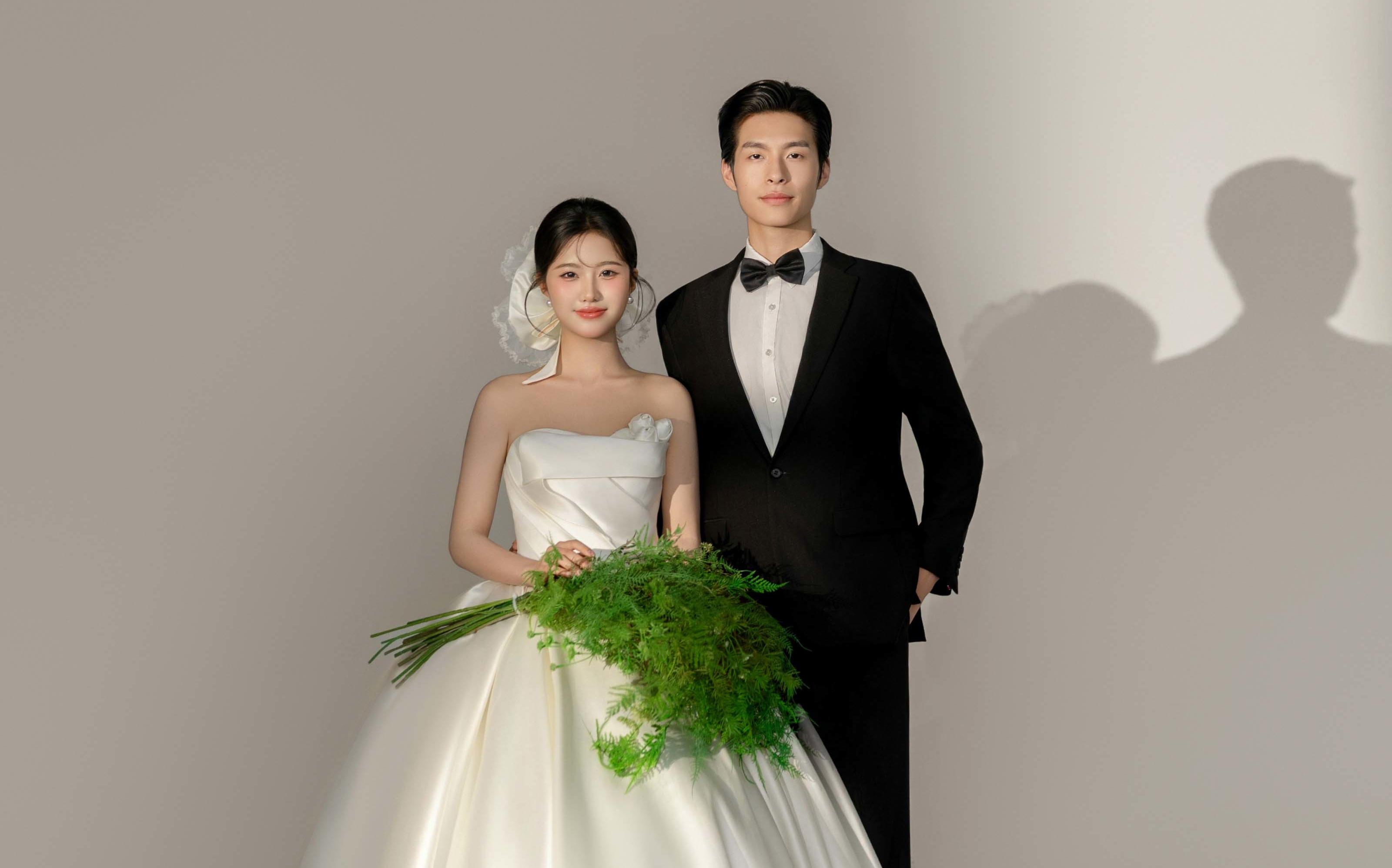 一秒入春的光影韓式婚紗照 清氧甜美感