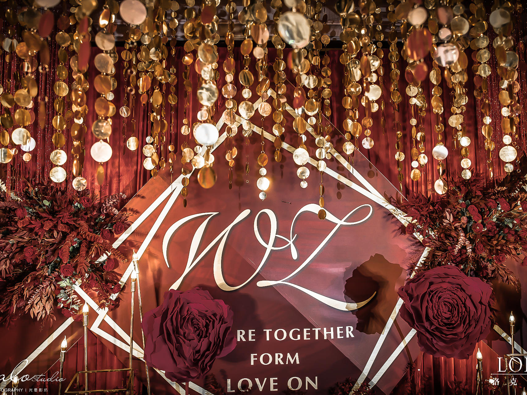 LOKE洛克婚礼——时尚红金婚礼