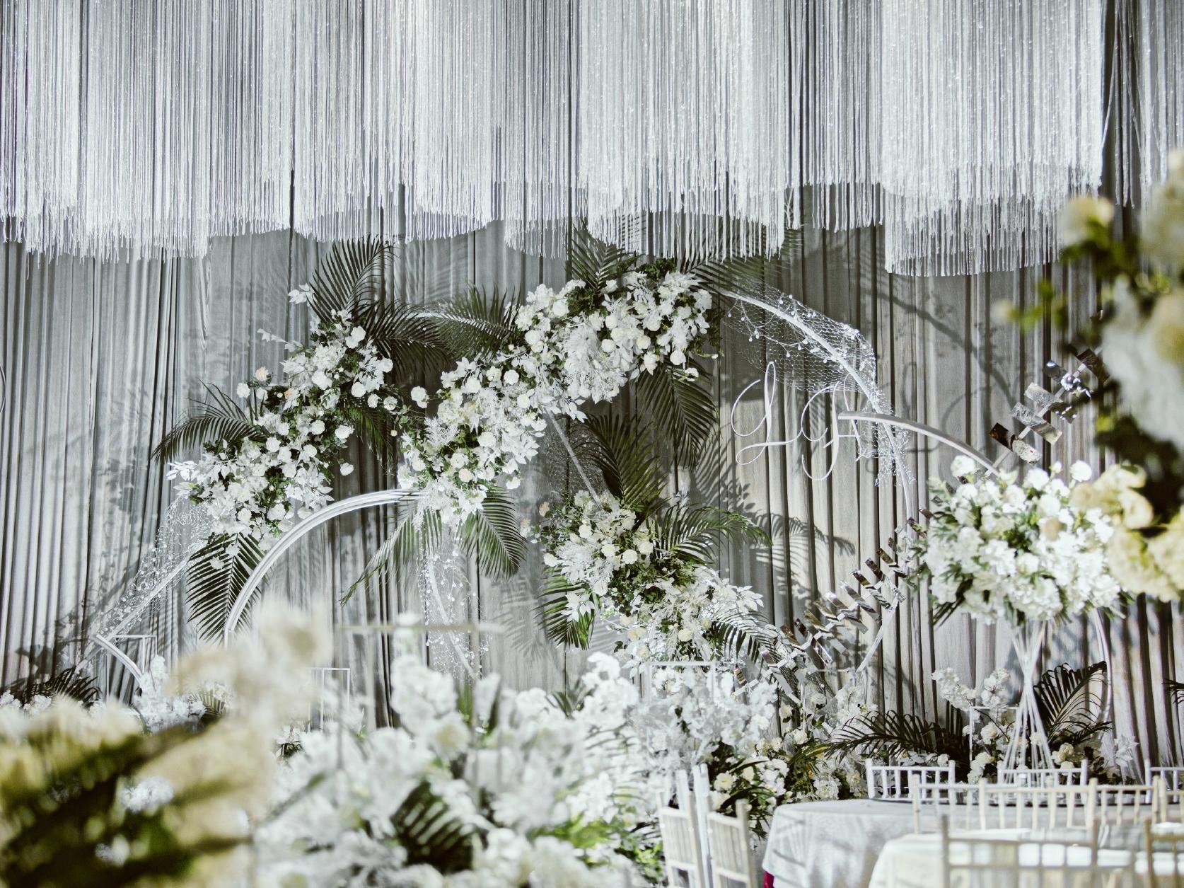 【花诚缘主题婚礼】-西式白绿色婚礼