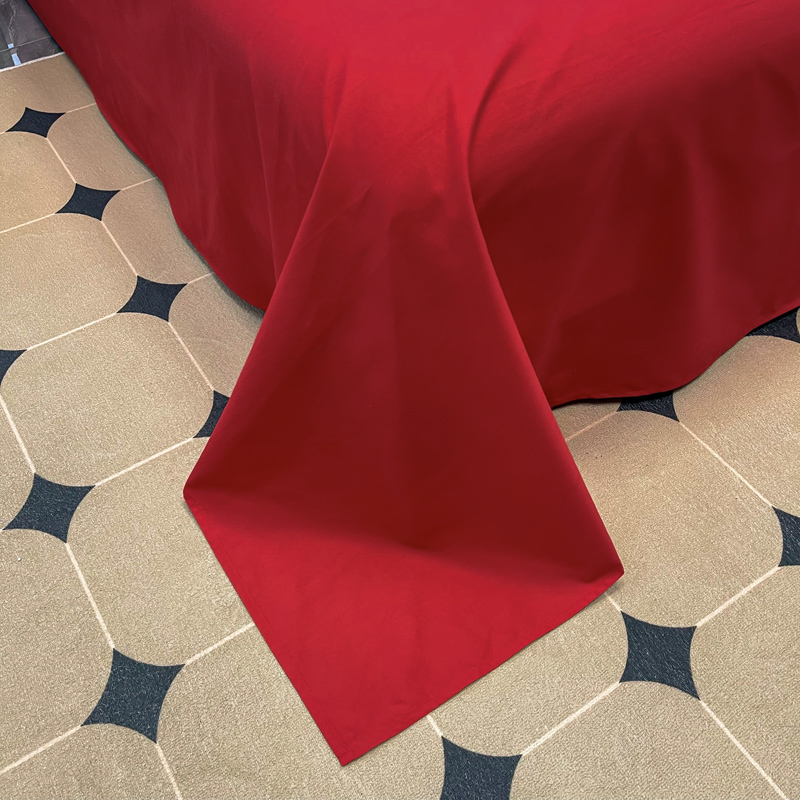 印花婚慶四件套2241655（床單/床笠+被套+2個(gè)枕套）