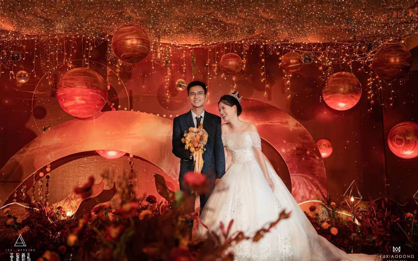 福州长乐 枫叶色系婚礼 套餐