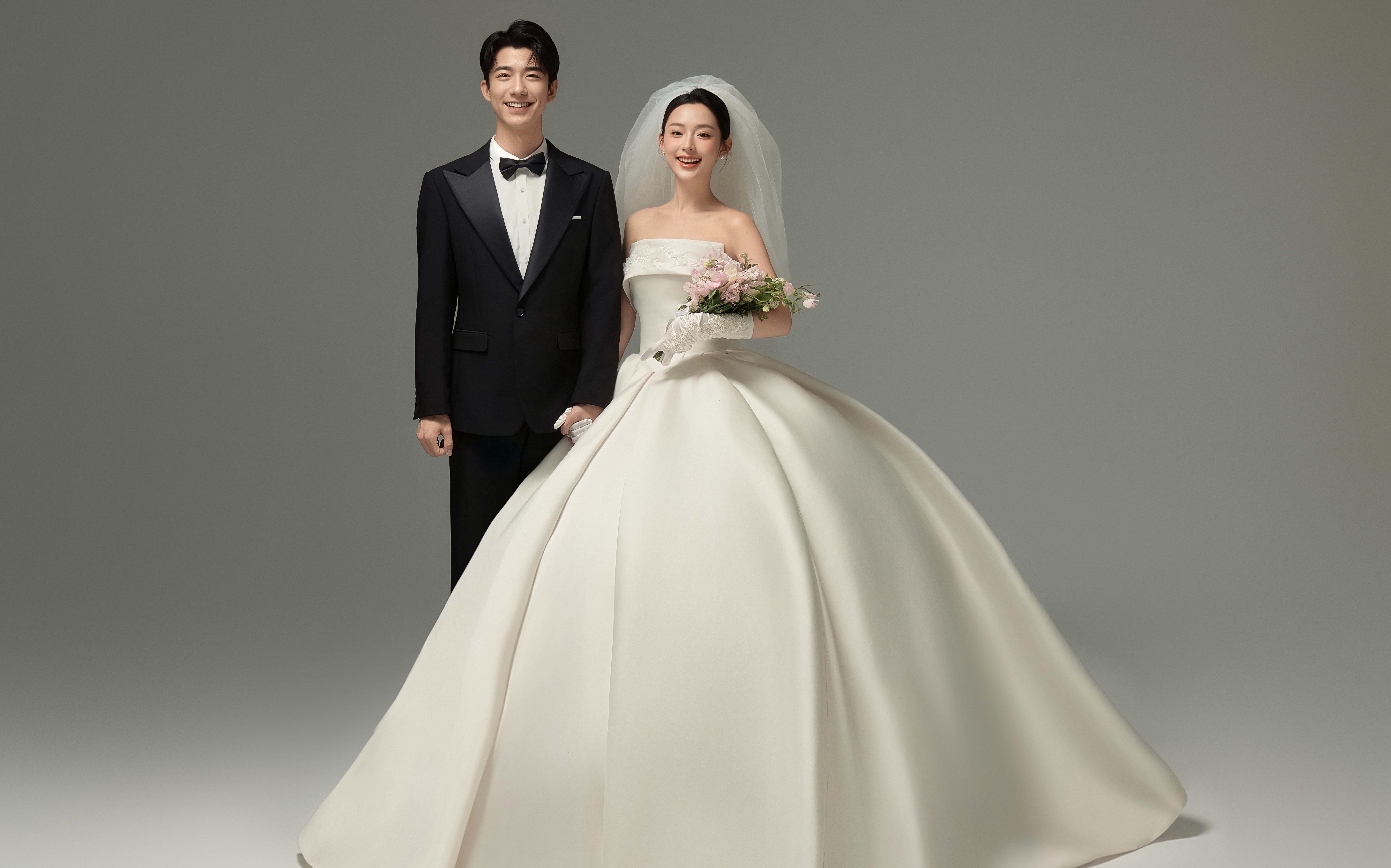 被这组韩式婚纱照狠狠美到啦 疯狂心动