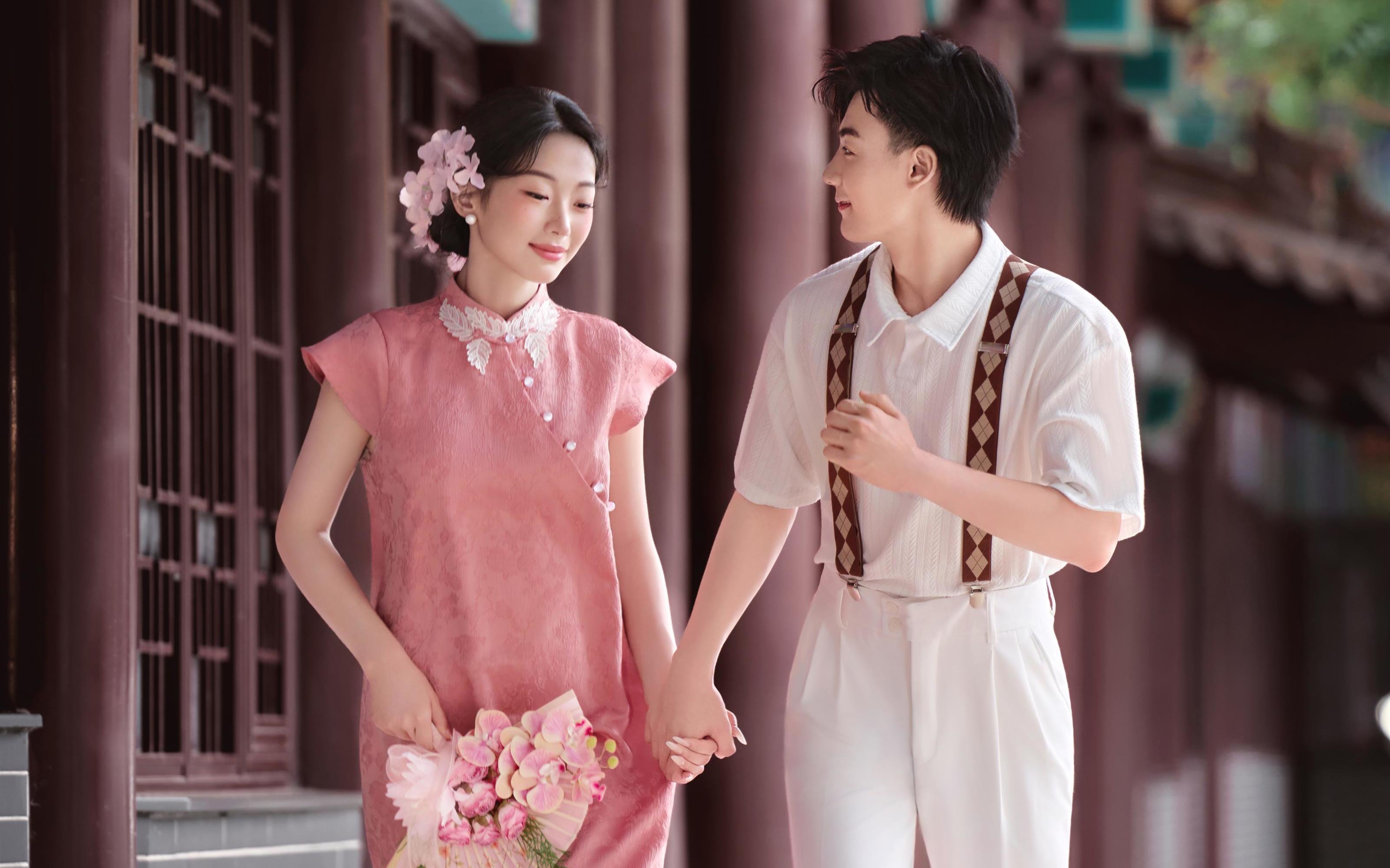 【半夏映画】粉色旗袍