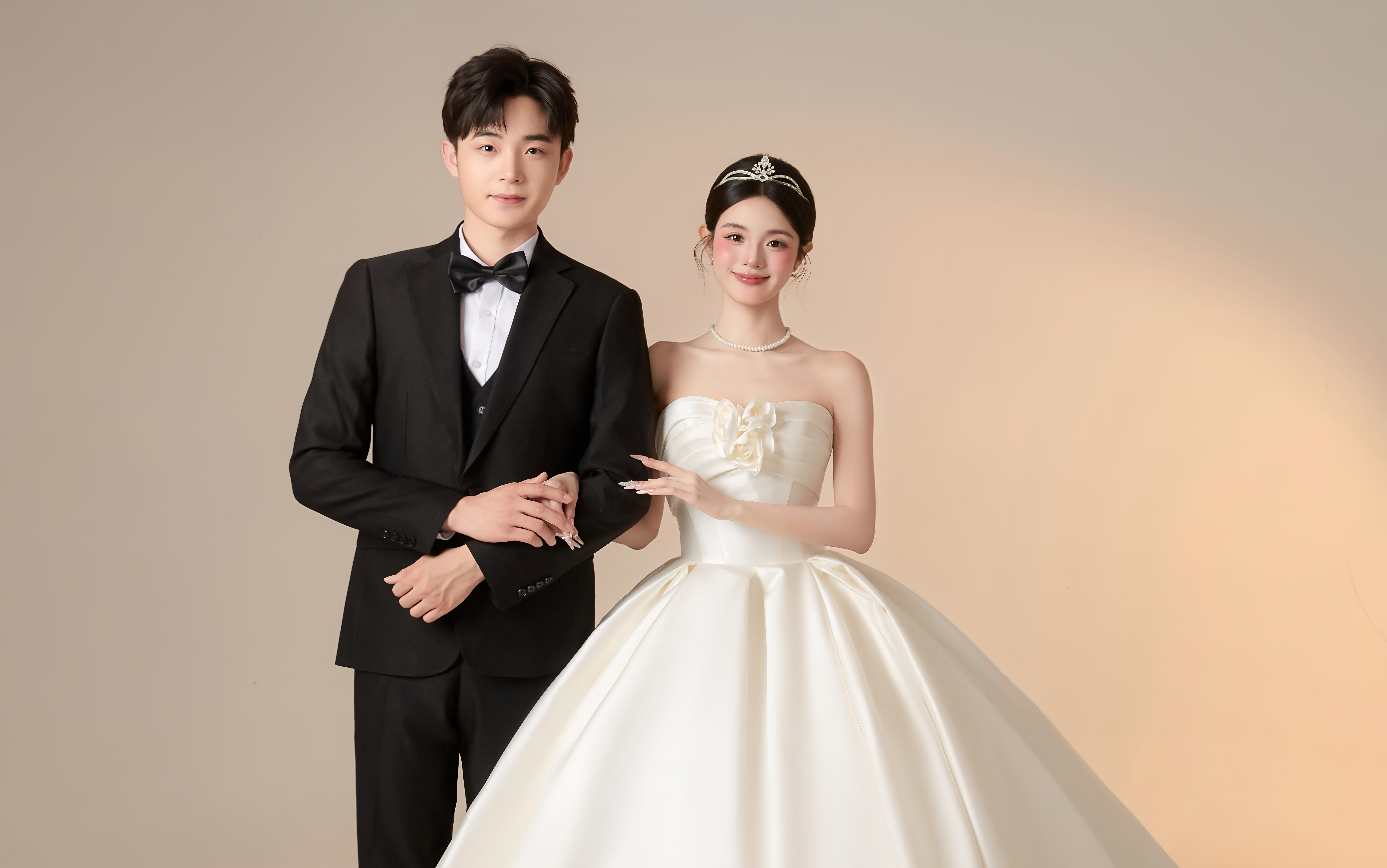 奶油色婚纱照！！干净唯美❤满满仪式