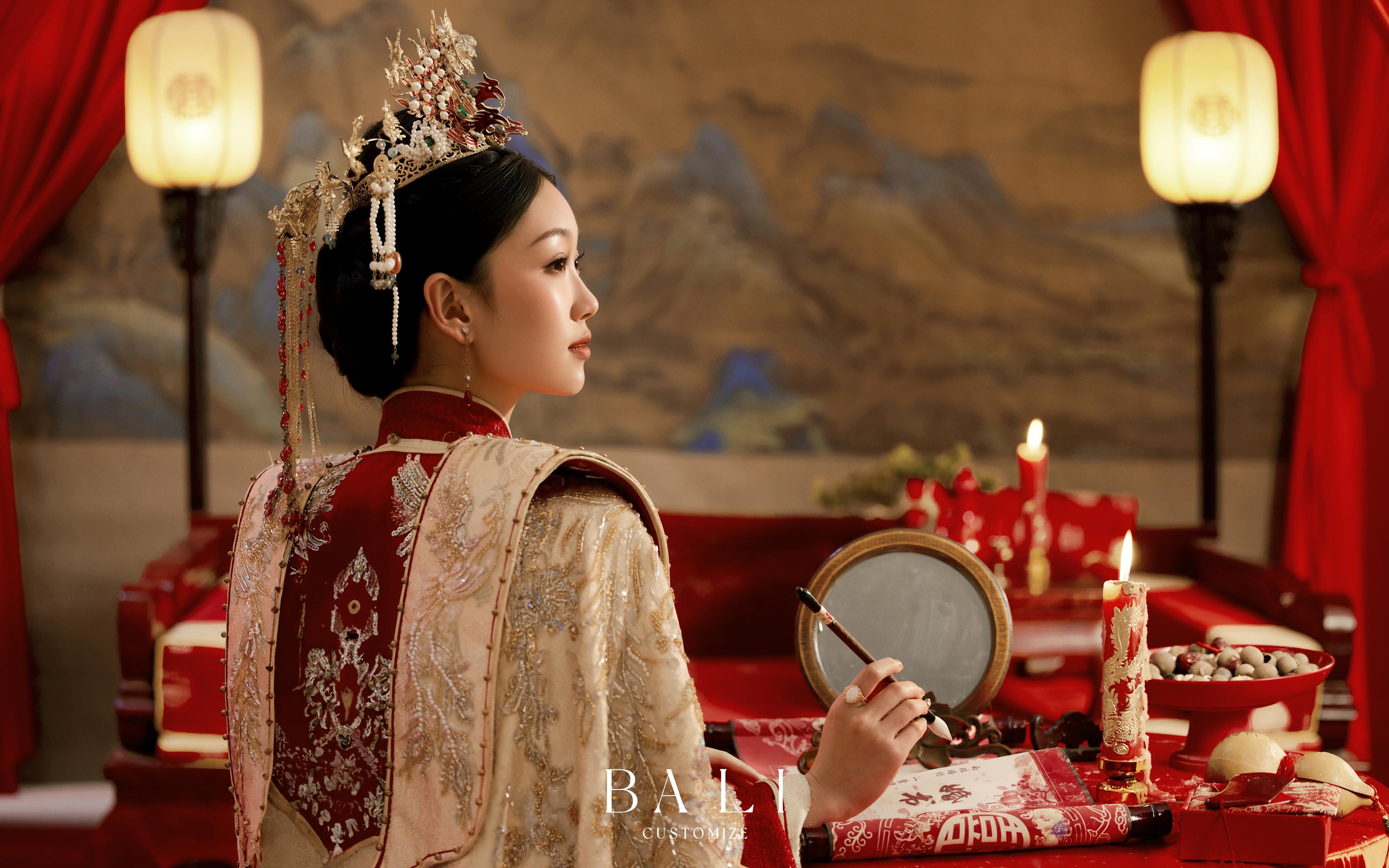 中式漢服儀式感婚紗照