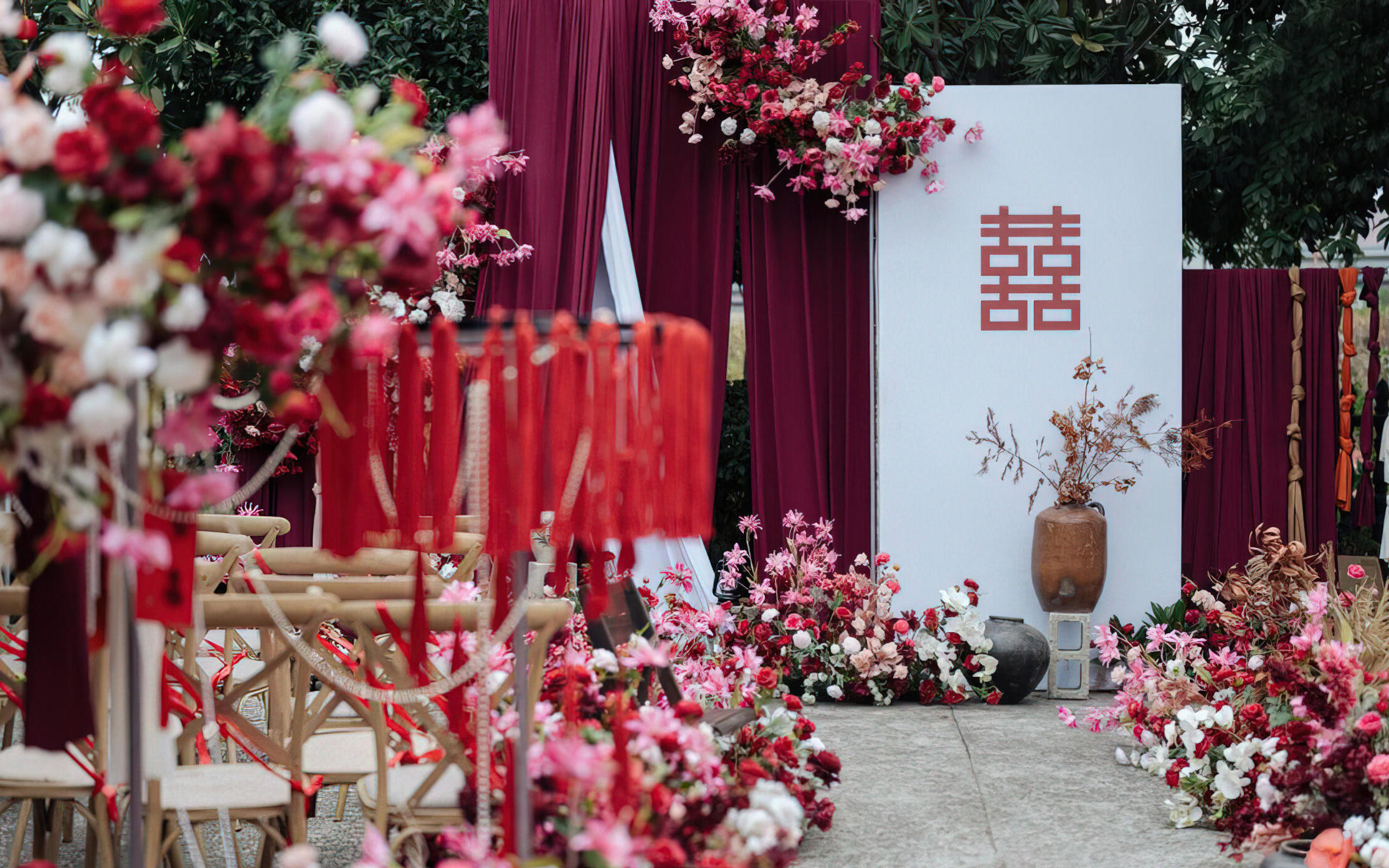 婚庆布置，全定制新中式，价格6800元