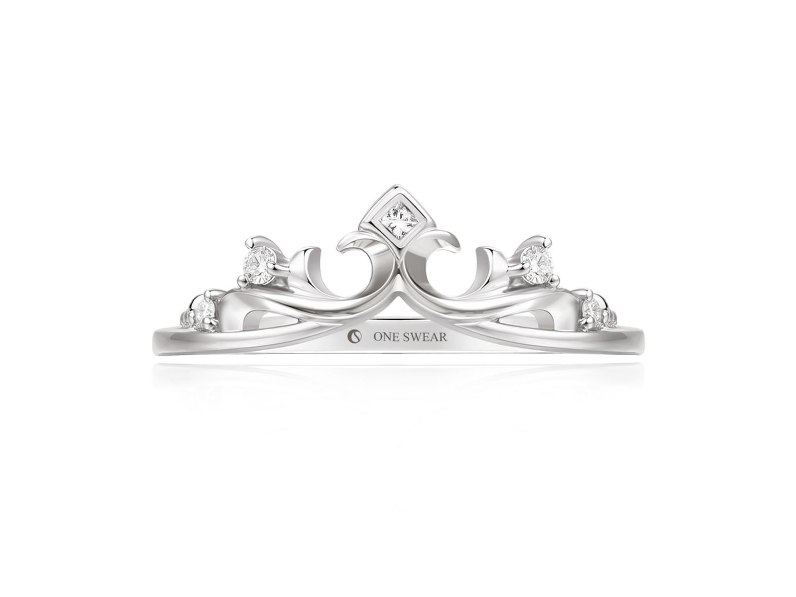 梵誓-希尔芙 18K金铂金求婚钻戒