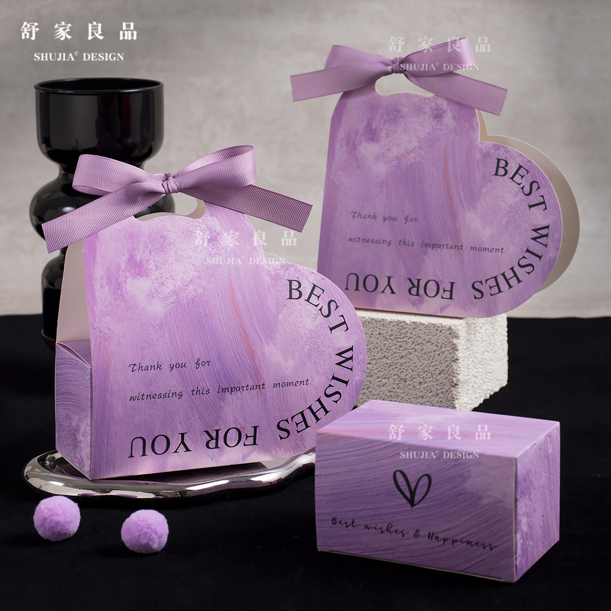 50個ins風(fēng)愛心喜糖盒新款結(jié)婚高級感 內(nèi)盒尺寸（11*6.5*6.5）