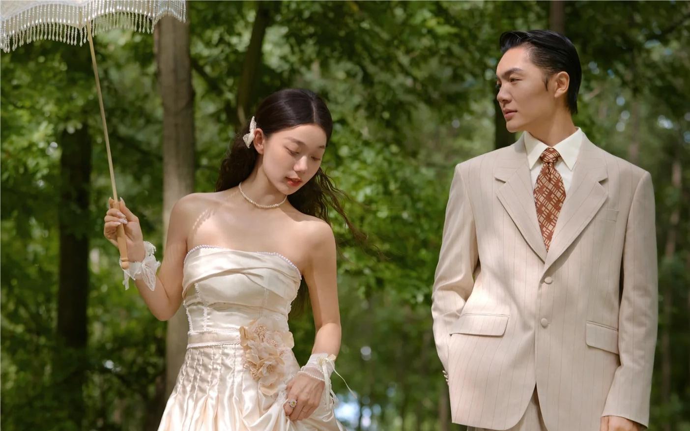 一组森系婚纱照！邂逅秘境森林·爱意蔓延
