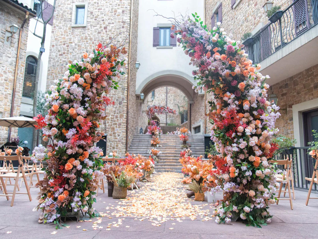 ins风简约时尚 高设计感的户外婚礼 一价全包