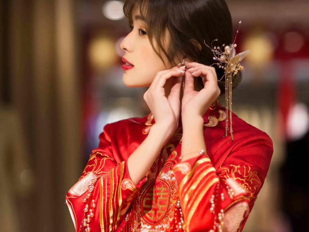 传统中式出门敬酒手龙凤褂 单品租赁